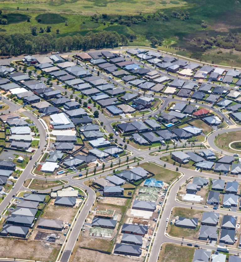 Urban development at the fringe of the city is a common feature in Australia's cities.