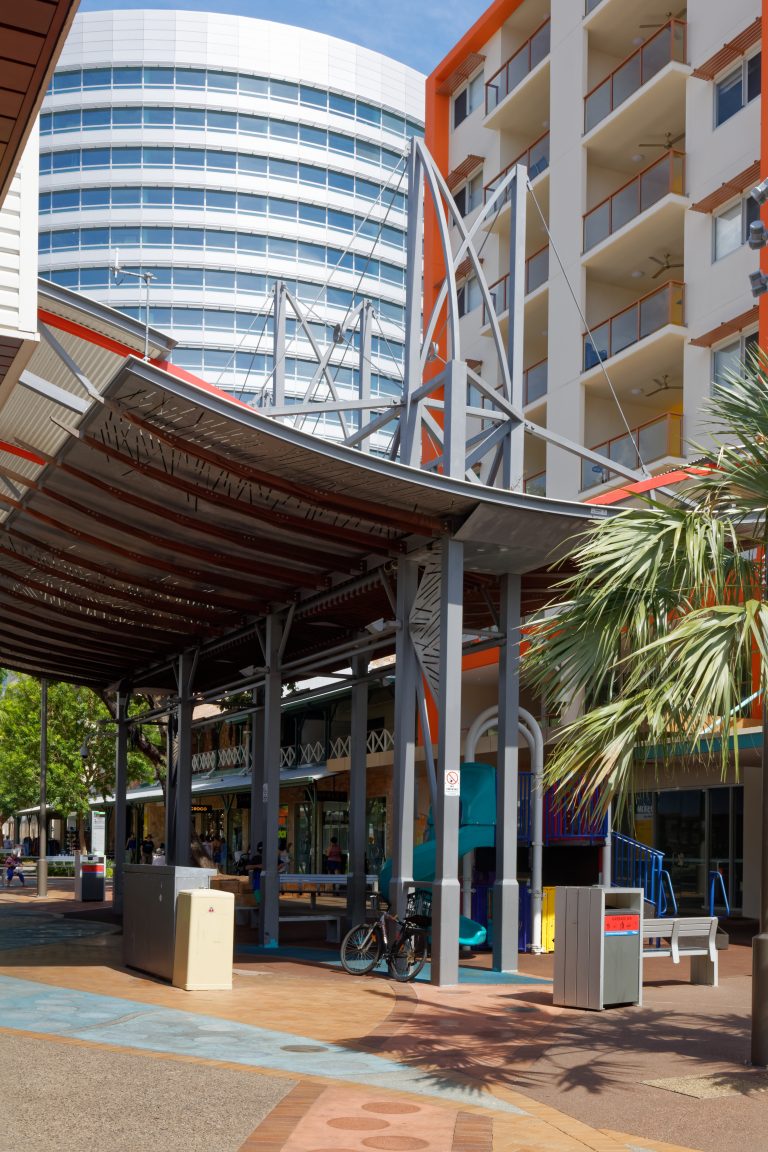 Streetscape in Darwin, Australia's Northern Territory